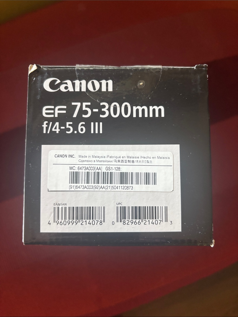 Canon Black 75-300mm Zoom Lens (Boxed Image) - Picture 5 of 10